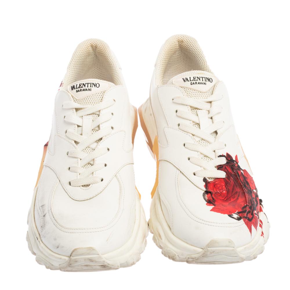 mens valentino white bounce sneakers