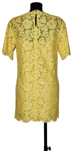 Valentino Yellow Lace Dress