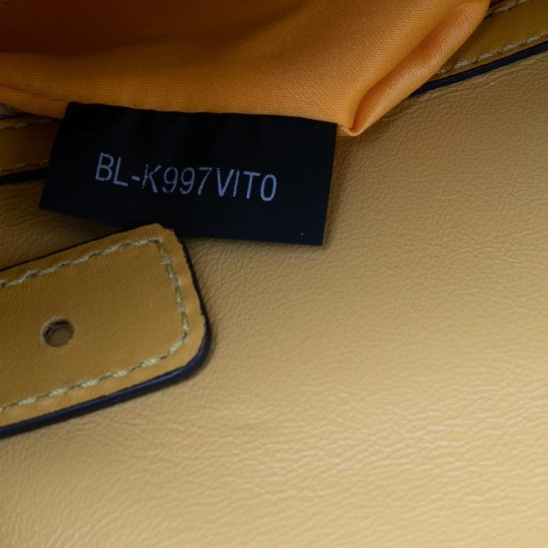 Valentino Yellow Leather My Rockstud Top Handle Bag 5