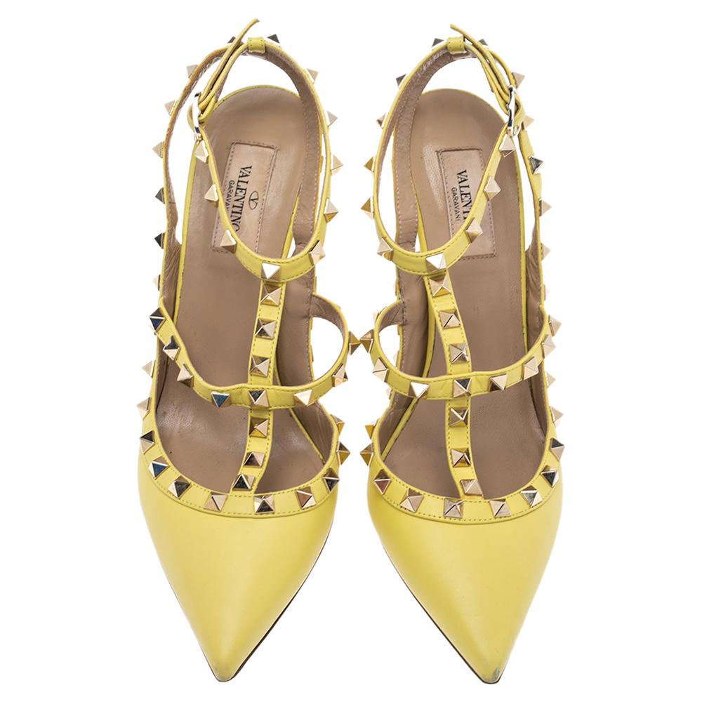 Valentino yellow shop shoes