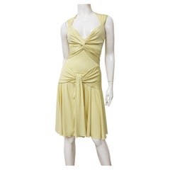 Valentino Yellow Silk Dress 