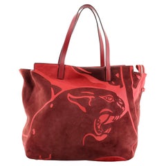Valentino Zip Shopper Tote Suede and Leather Medium Valentino Zip Shopper Tote Suede and Leather Medium