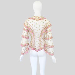 Valentinoo SS 2005 Embellished Tulle Blouse