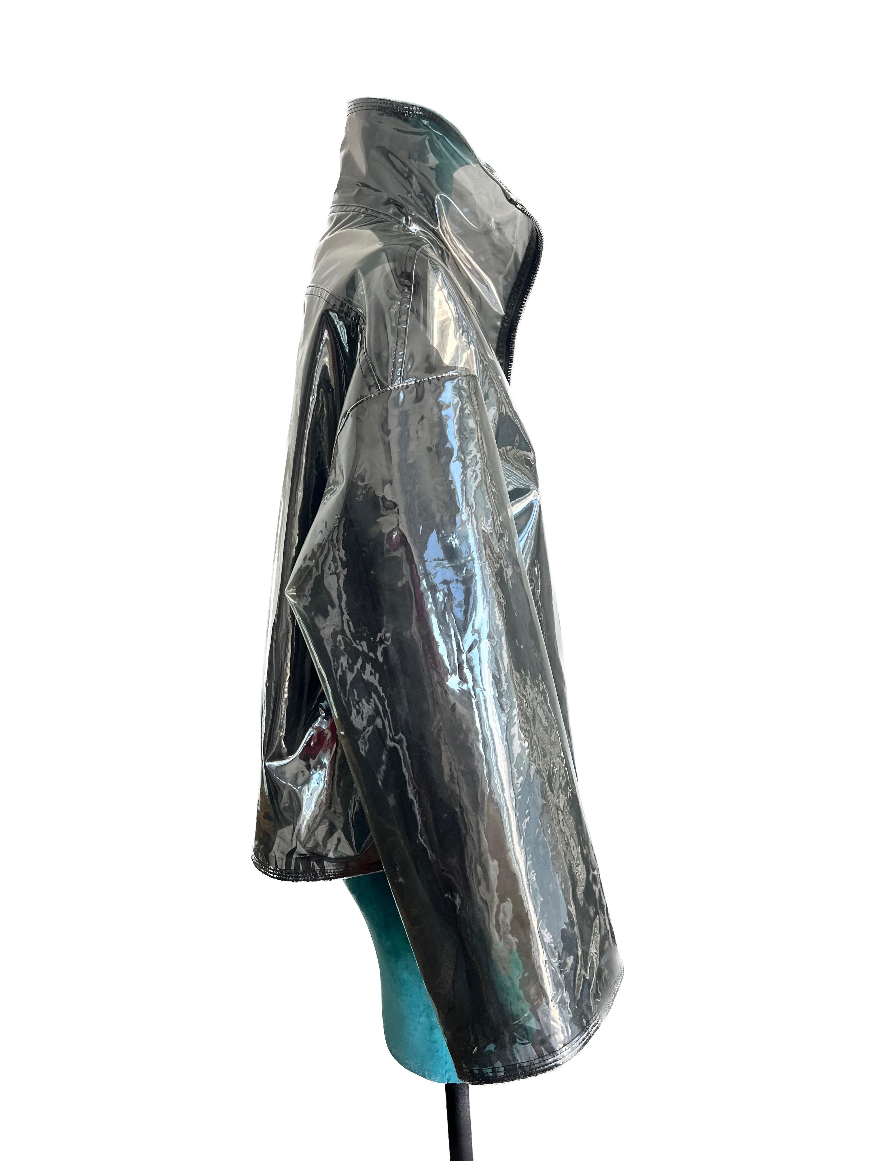 Valentio PVC  Übergröße Kurze Jacke  im Zustand „Hervorragend“ im Angebot in Toronto, CA