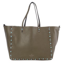 VALENTION Eolive green TIE-DYE leather ROLLING ROCKSTUD Shoulder Bag