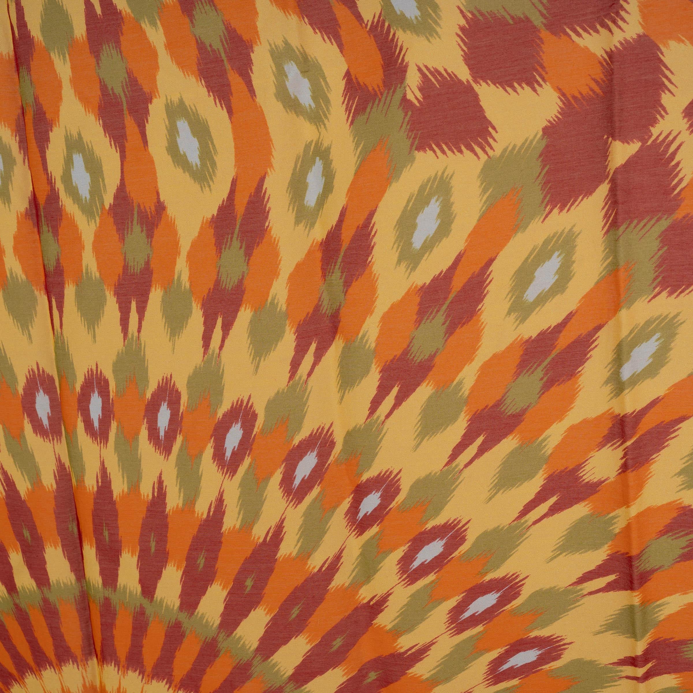 Femenino o masculino VALENTINO orange cotton & silk 2024 KALEIDOSCOPE Headscarf Pareo Scarf en venta