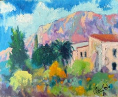 Mediterranean Light with Palm Trees oil painting european art