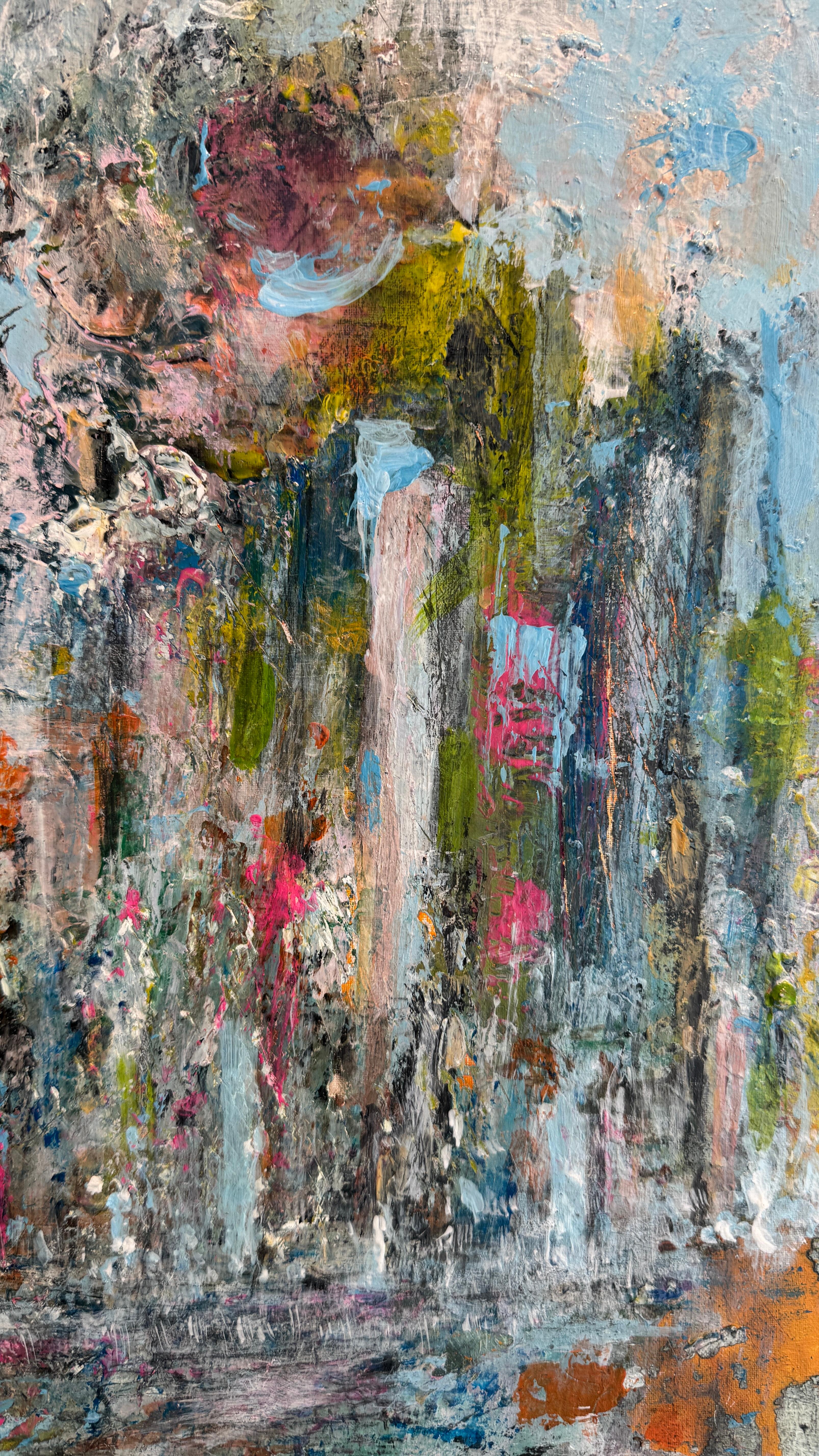 Dissolvenza - Abstract Painting Grigio di Valeria Morasso