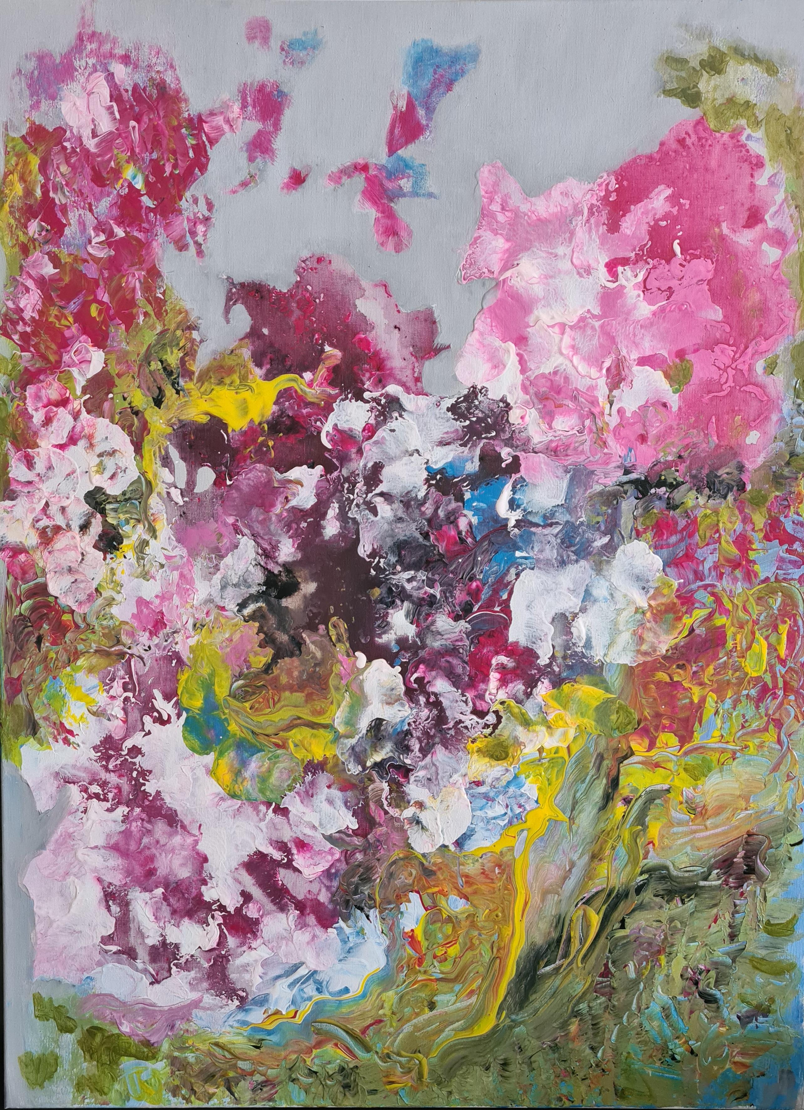Abstract Painting di Valeria Morasso - Sentimento di rosa