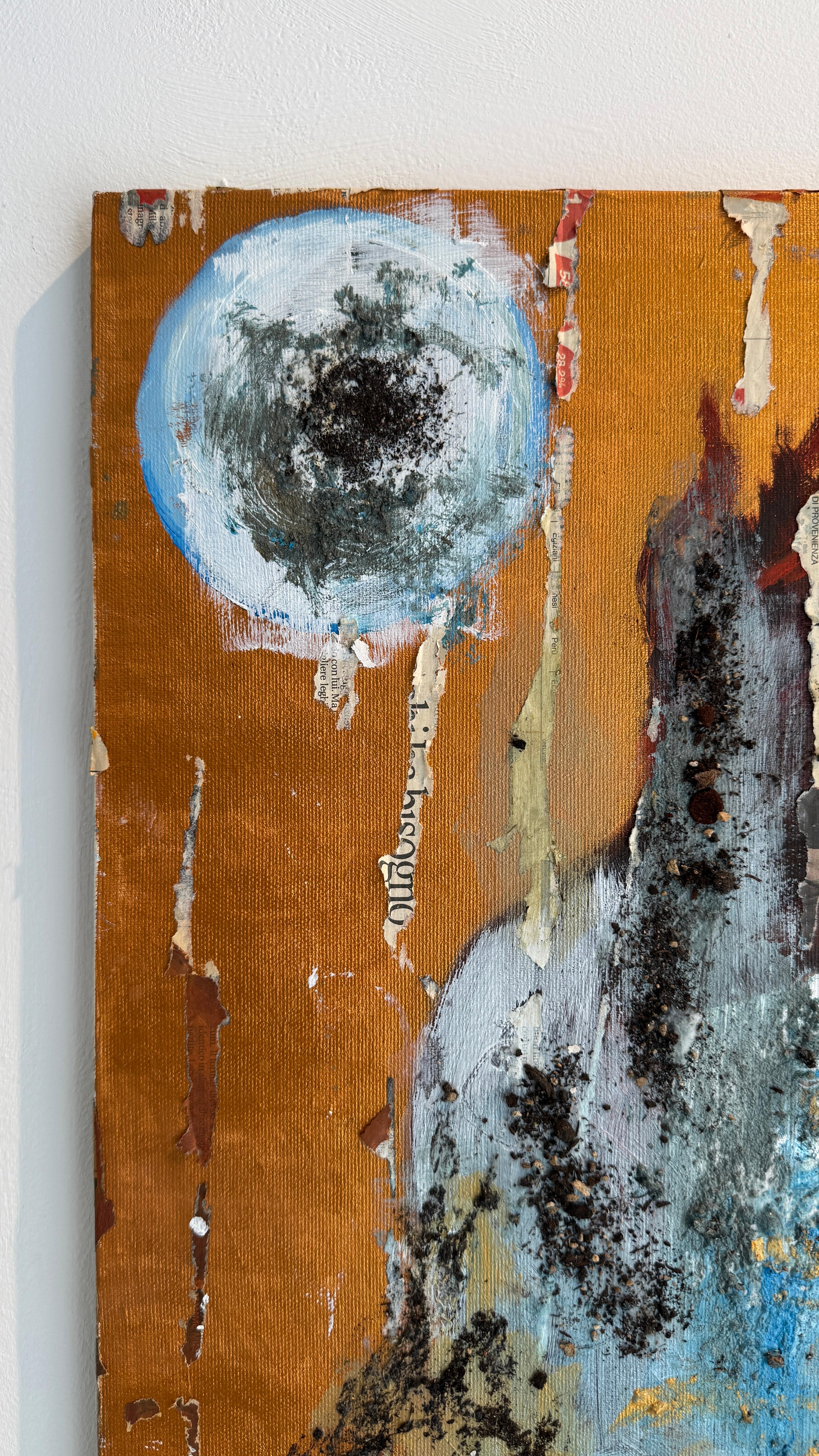 Montagne visionnaire - Expressionnisme abstrait Painting par Valeria Morasso