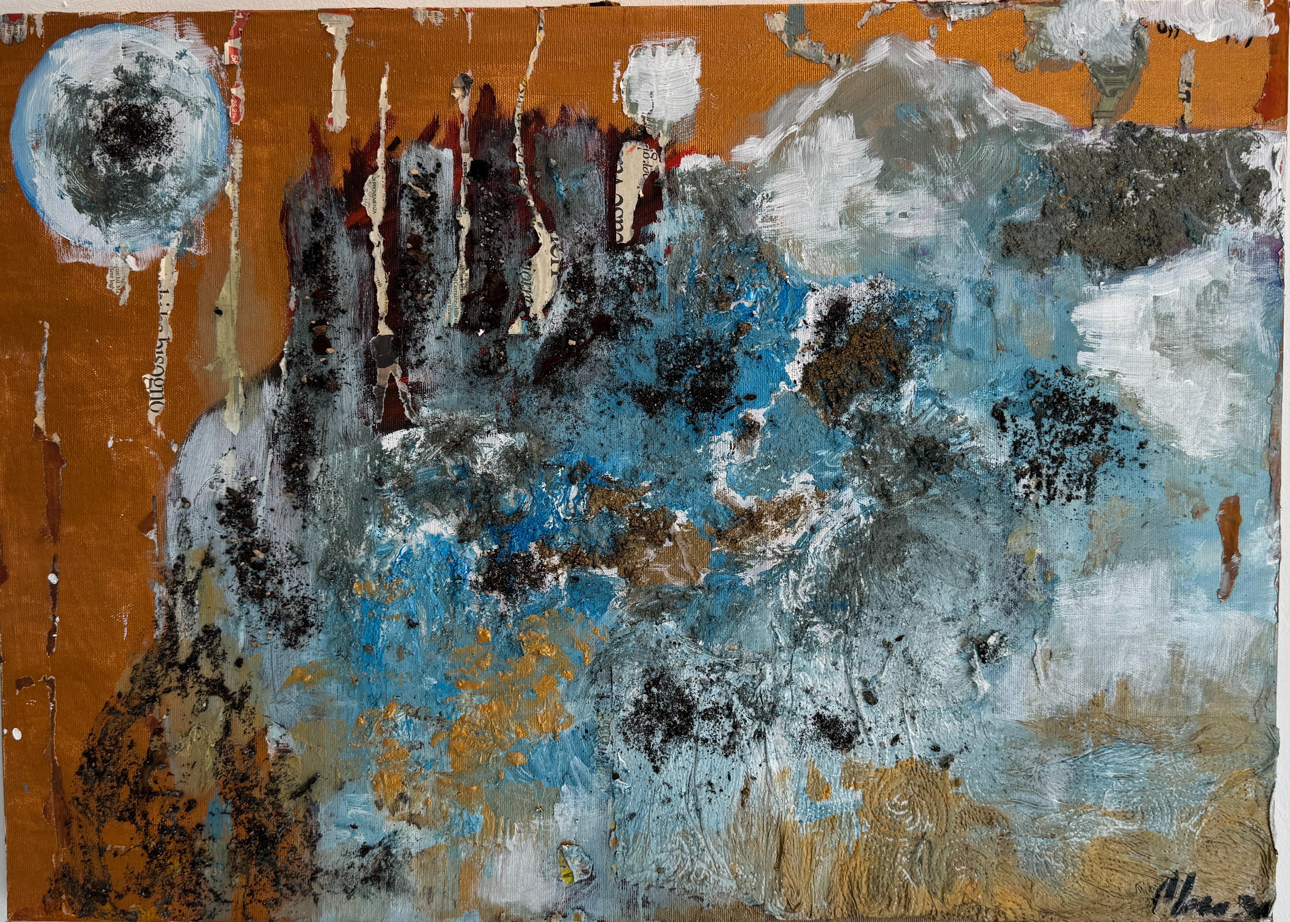 Abstract Painting Valeria Morasso - Montagne visionnaire