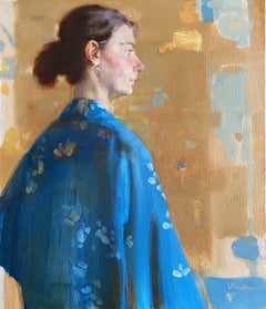 Karina - 21st Century Contemporary Impressionist Oil Portrait Painting