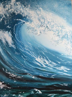 Aqua, Painting, Oil on Canvas