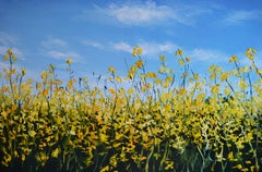 Canola Field in Ukraine, Painting, Oil on Canvas