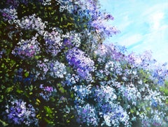 Lilac Garden, Painting, Oil on Canvas