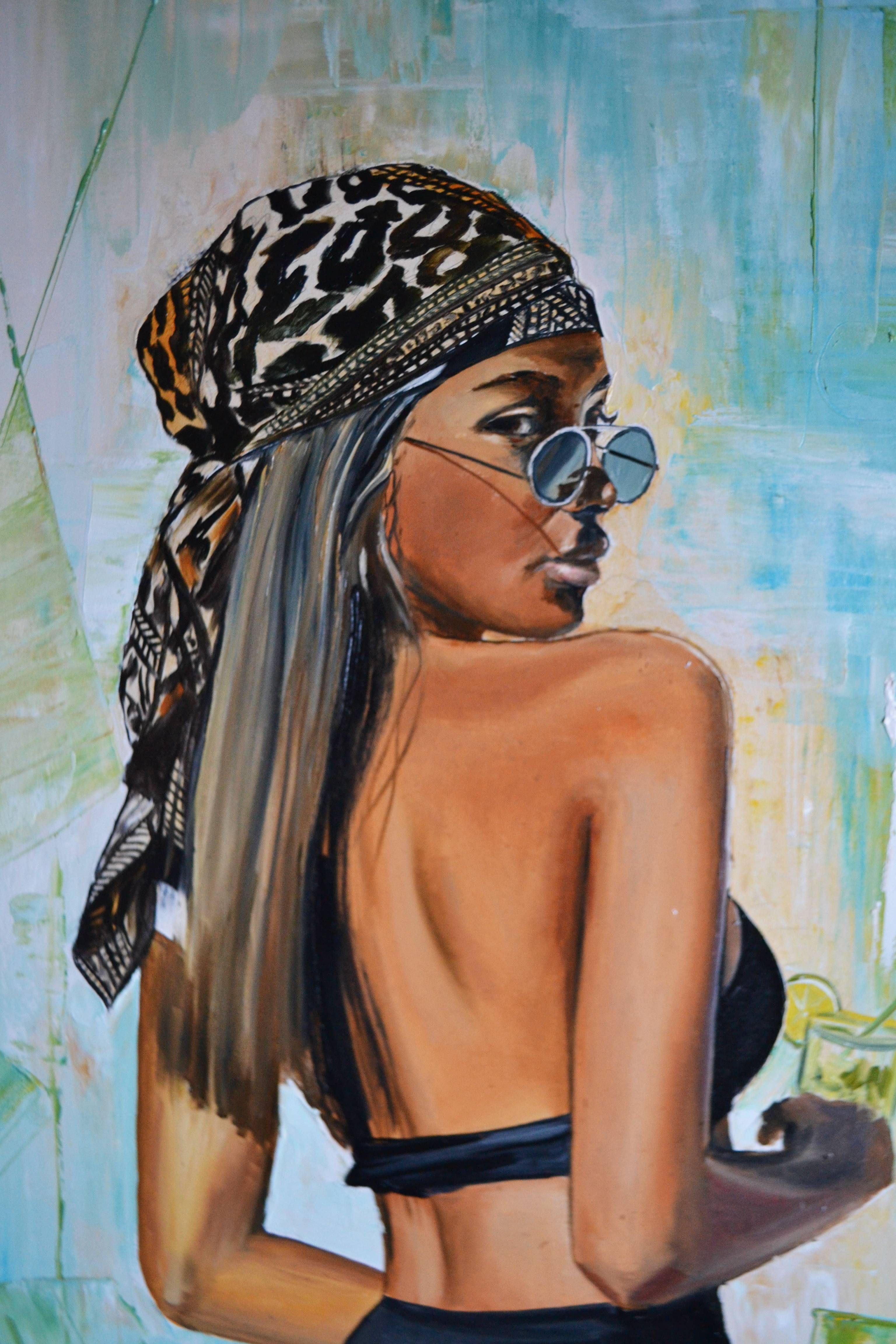 Mojito, Painting, Oil on Canvas For Sale 2