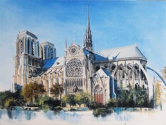 Notre Dame de Paris, Painting, Oil on Canvas