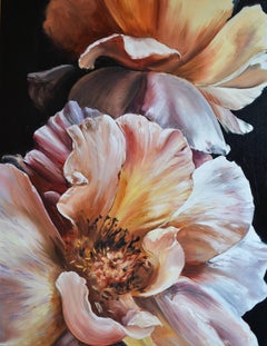 Peonies' Voice, Painting, Oil on Canvas