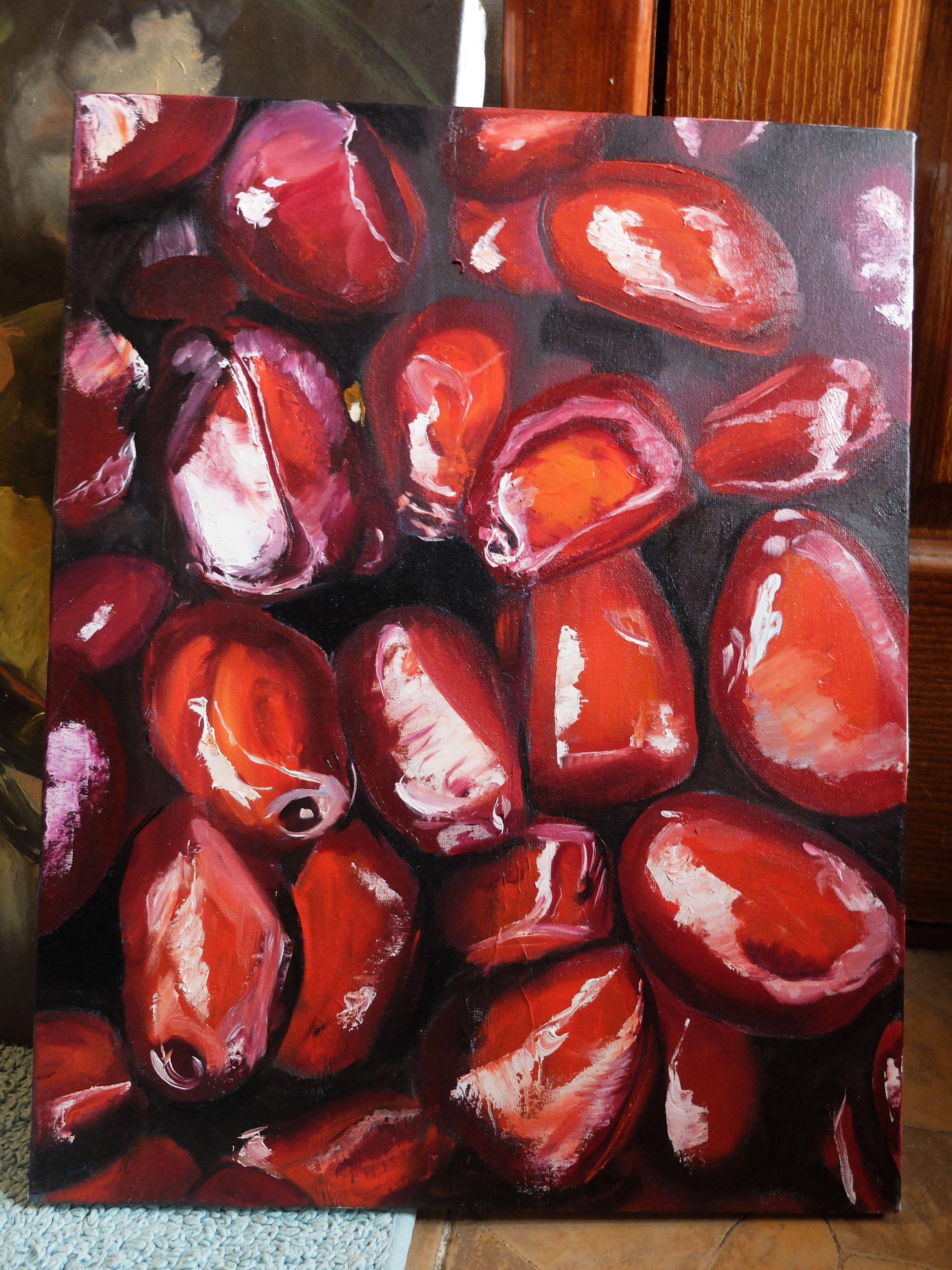 Pomegranate, Painting, Oil on Canvas For Sale 2