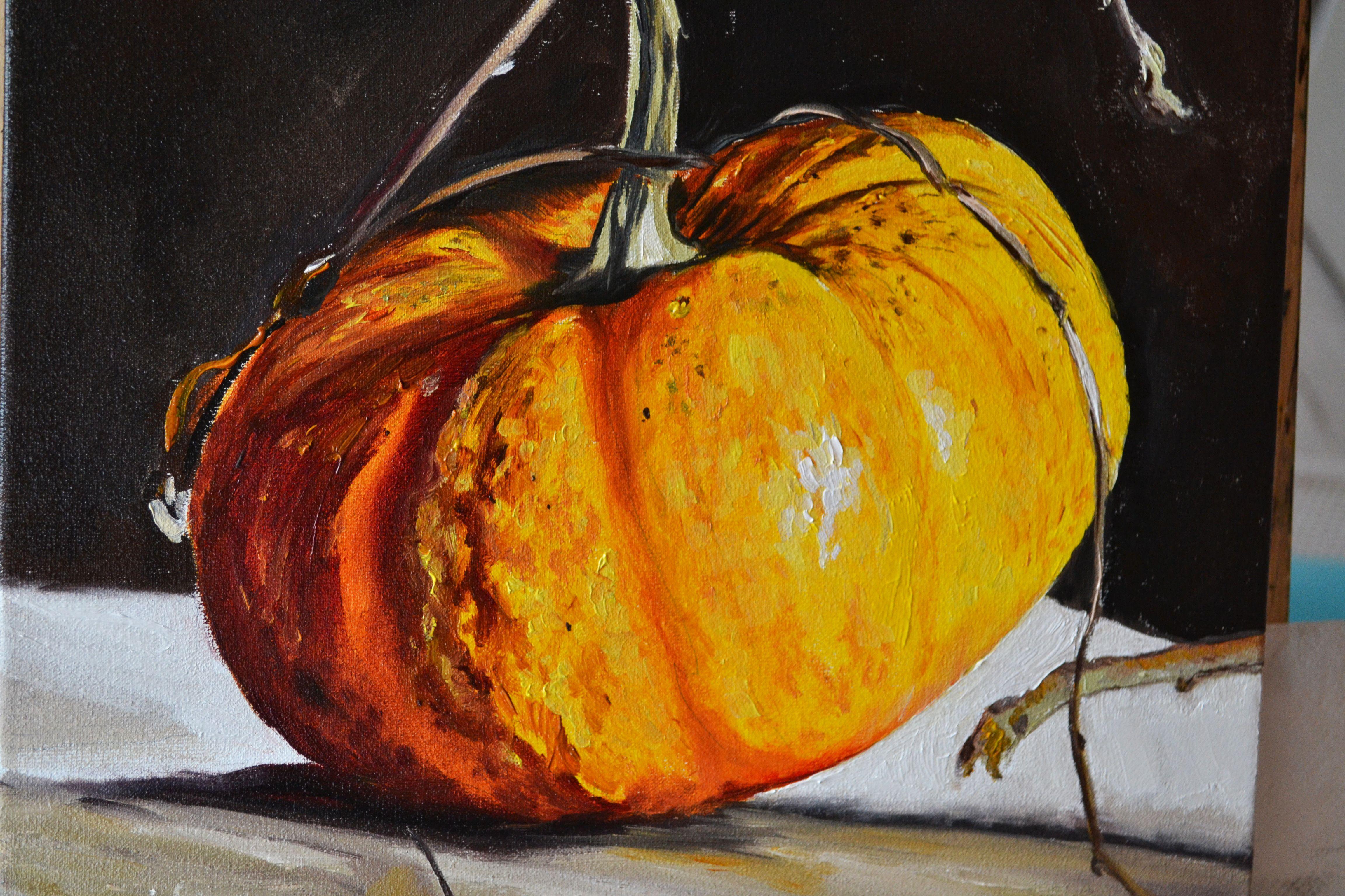 pumpkin painting on canvas