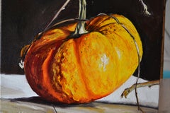 Pretty Pumpkin, Painting, Oil on Canvas