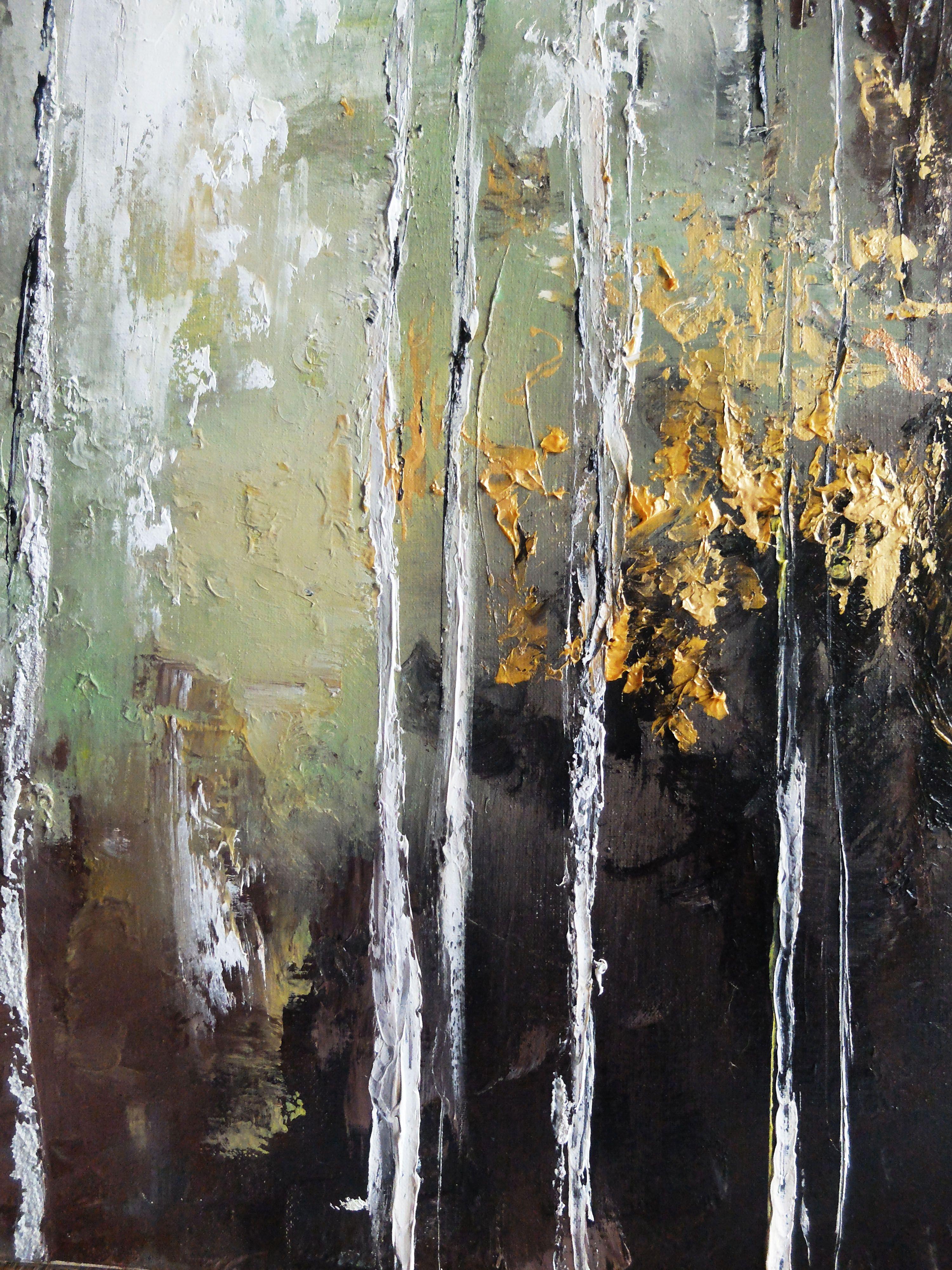 Settembre, Pittura, Olio su tela - Painting Astratto di Valeria Radzievska