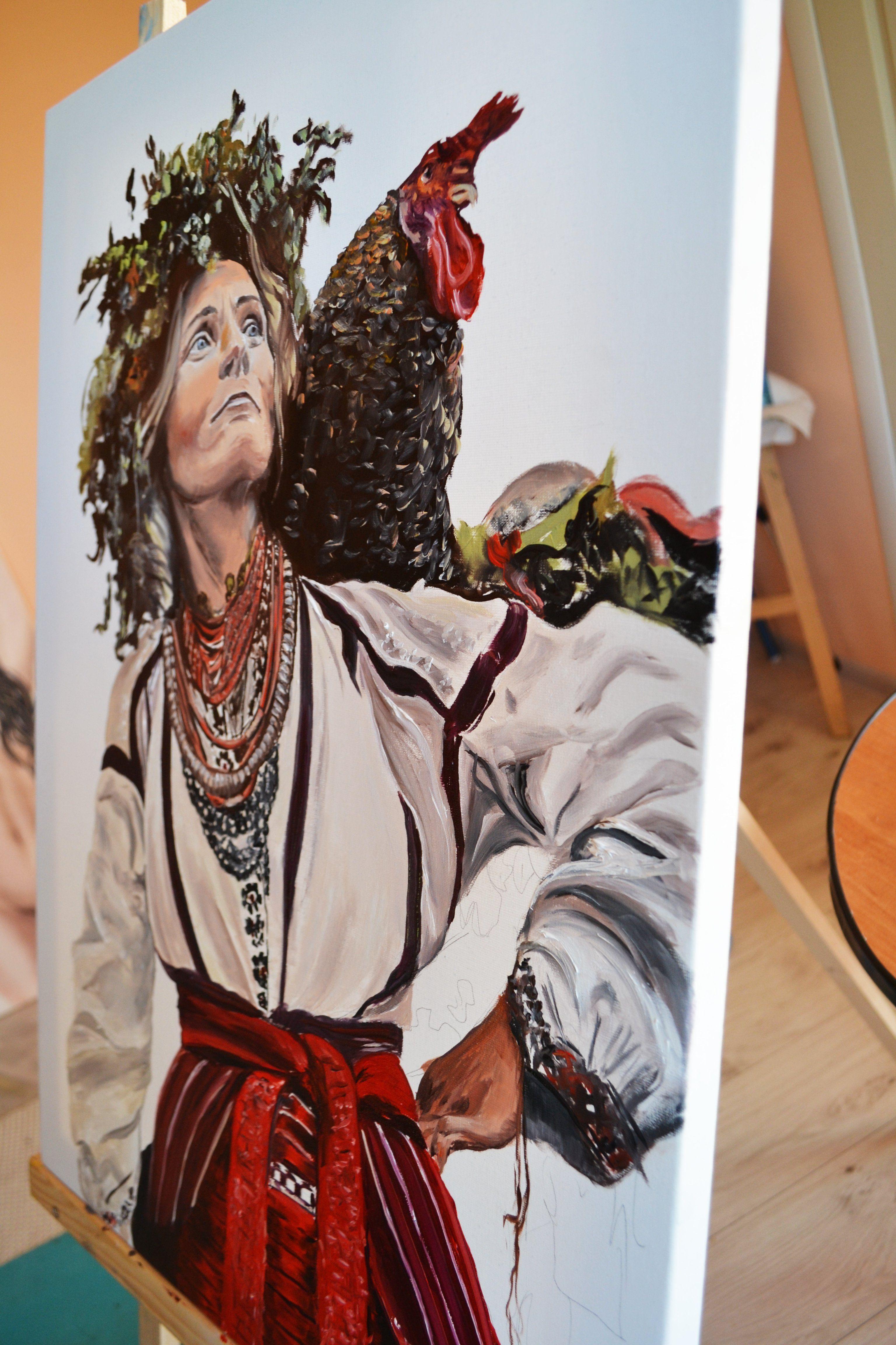 Ukraine: the Spirit of Freedom, Painting, Oil on Canvas For Sale 2