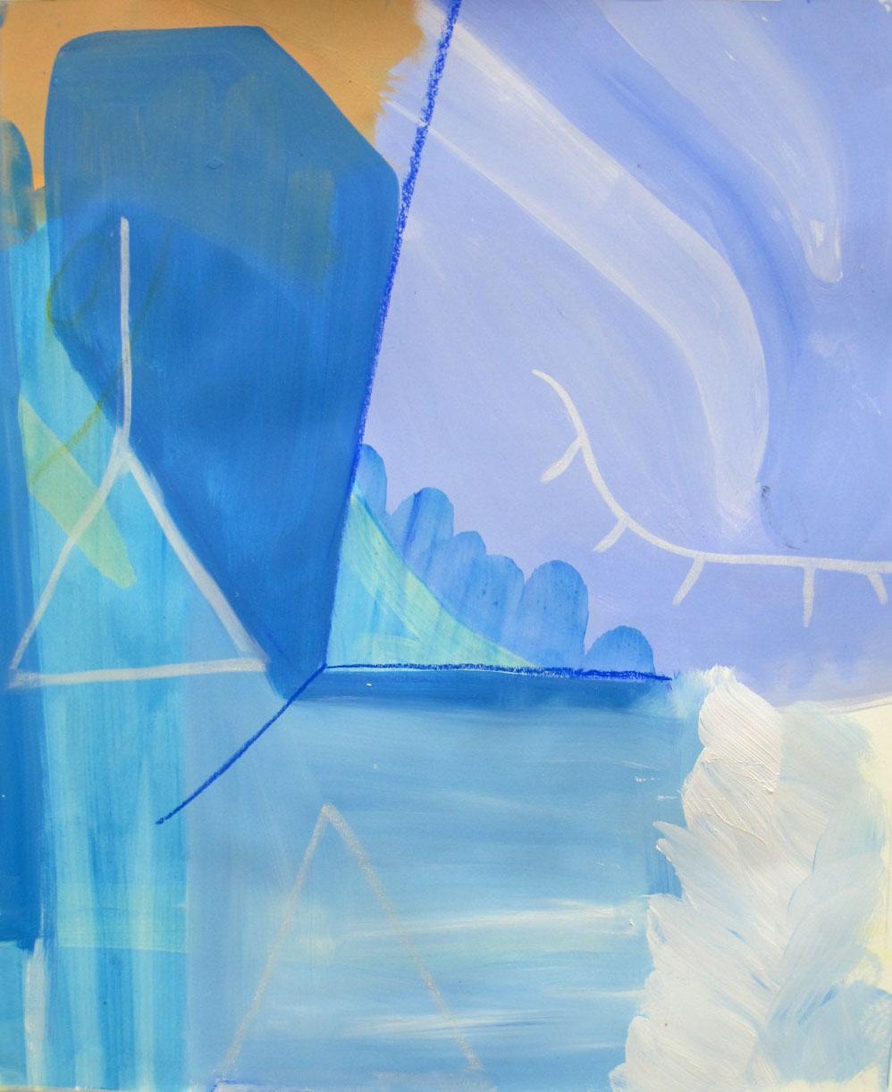 Espacio (Triptychon) II – Painting von Valeria Vilar