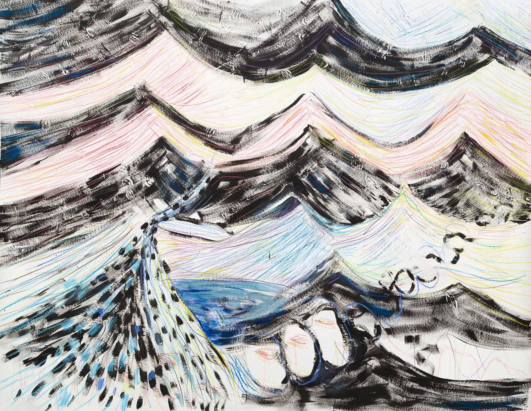 Valeria Vilar Abstract Painting - Mar Montaña