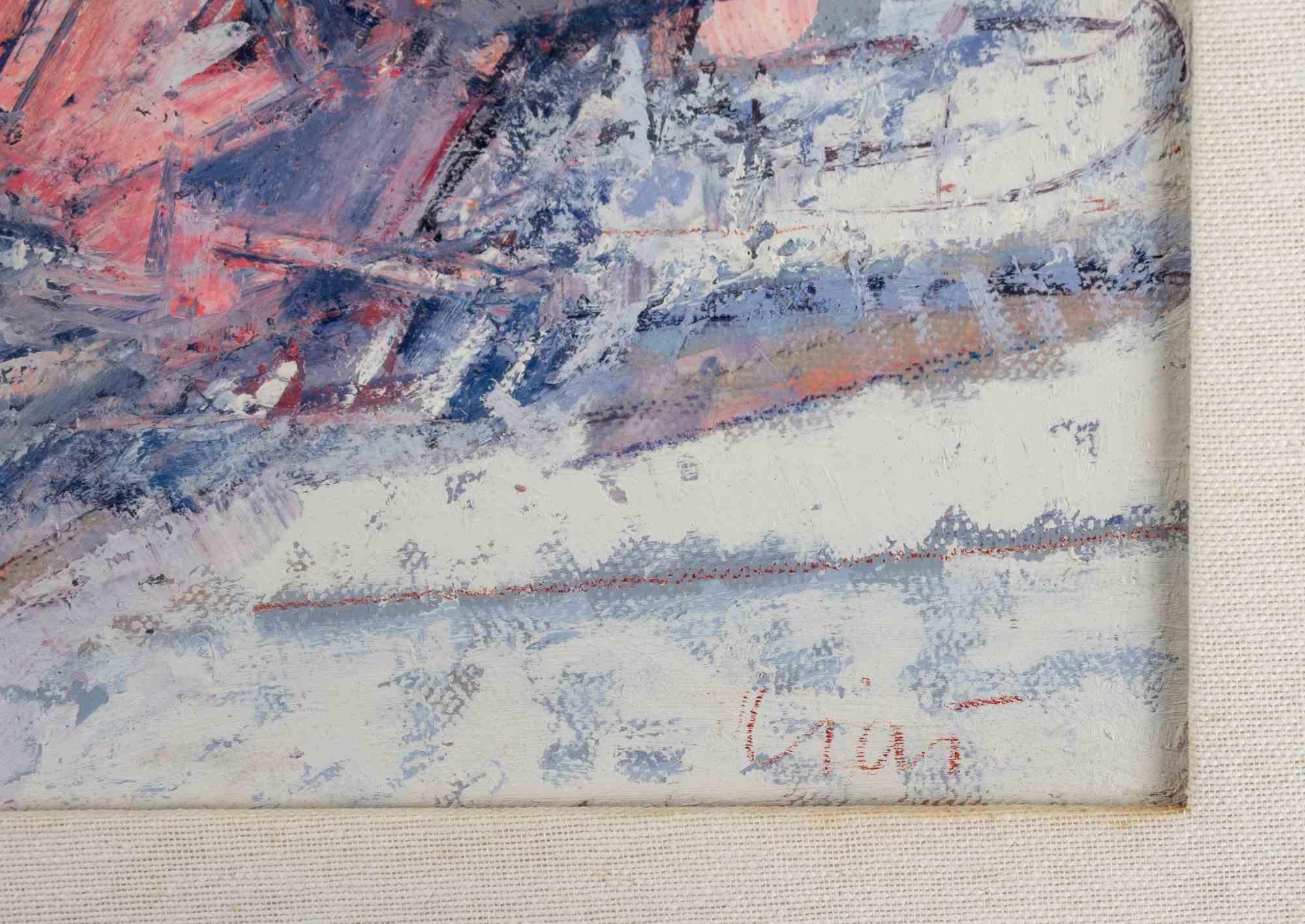 Abstract Composition - Mixed Media by Valeriano Ciai - 1960s For Sale 2