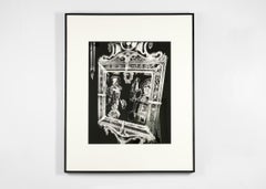 Valery Belin, Miroirs vénitiens, photographie encadrée en noir et blanc, France, 2001