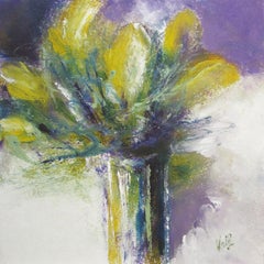Floral Study 3, Abstract Oil Painting