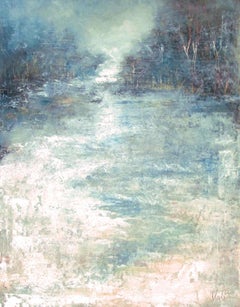 Winter Song, Abstract Oil Painting