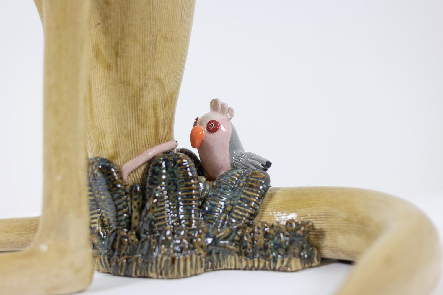 Valérie Courtet. Canguro de cerámica. Obra contemporánea. en venta 6