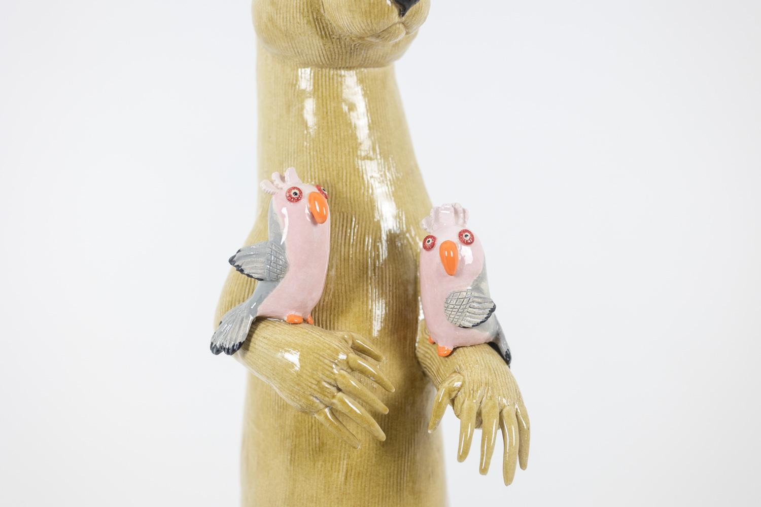 Valérie Courtet. Canguro de cerámica. Obra contemporánea. Cerámico en venta
