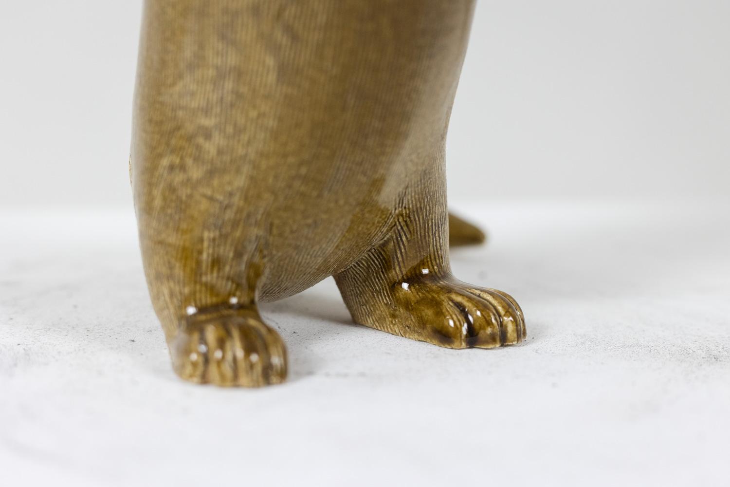 Valérie Courtet, Nutria en chamota y gres esmaltado. Obra contemporánea Gres en venta