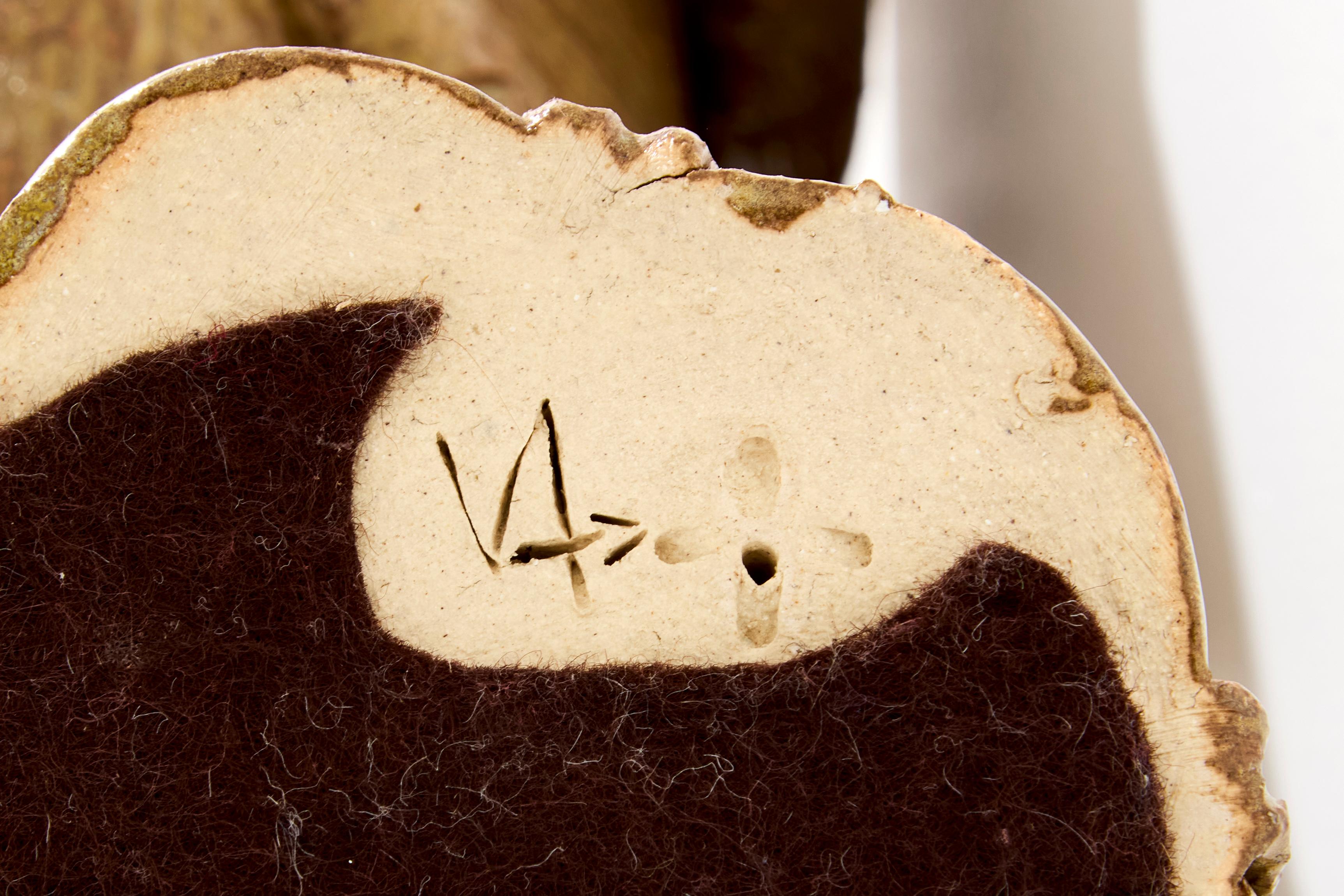 Valérie Courtet rhinoceros sculpture glazed stoneware circa 2010 For Sale 3