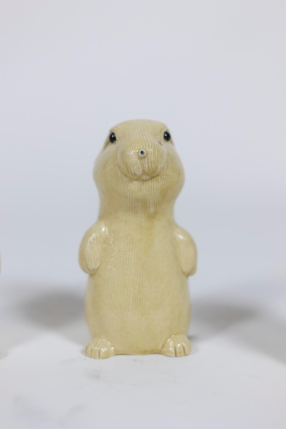 French Valérie Courtet, Set of Six Prairie Dogs, Contemporary Work
