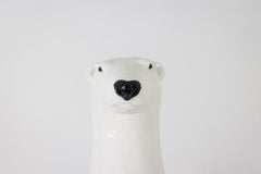 Valérie Courtet. Standing polar bear. Contemporary work.