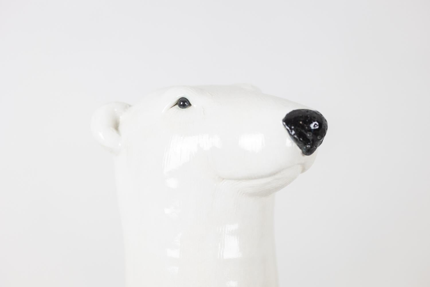 20th Century Valérie Courtet. Standing polar bear. Contemporary work. For Sale