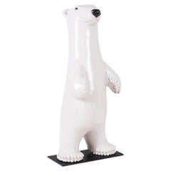 Valérie Courtet. Oso polar de pie. Obra contemporánea.