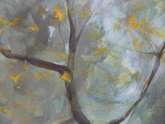 Aspens’ and Willows’ Branches in Autumn by V. de Sarrieu - landscape painting