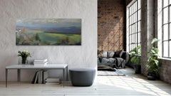 Comminges in November by Valérie de Sarrieu - Oil on canvas painting, landscape