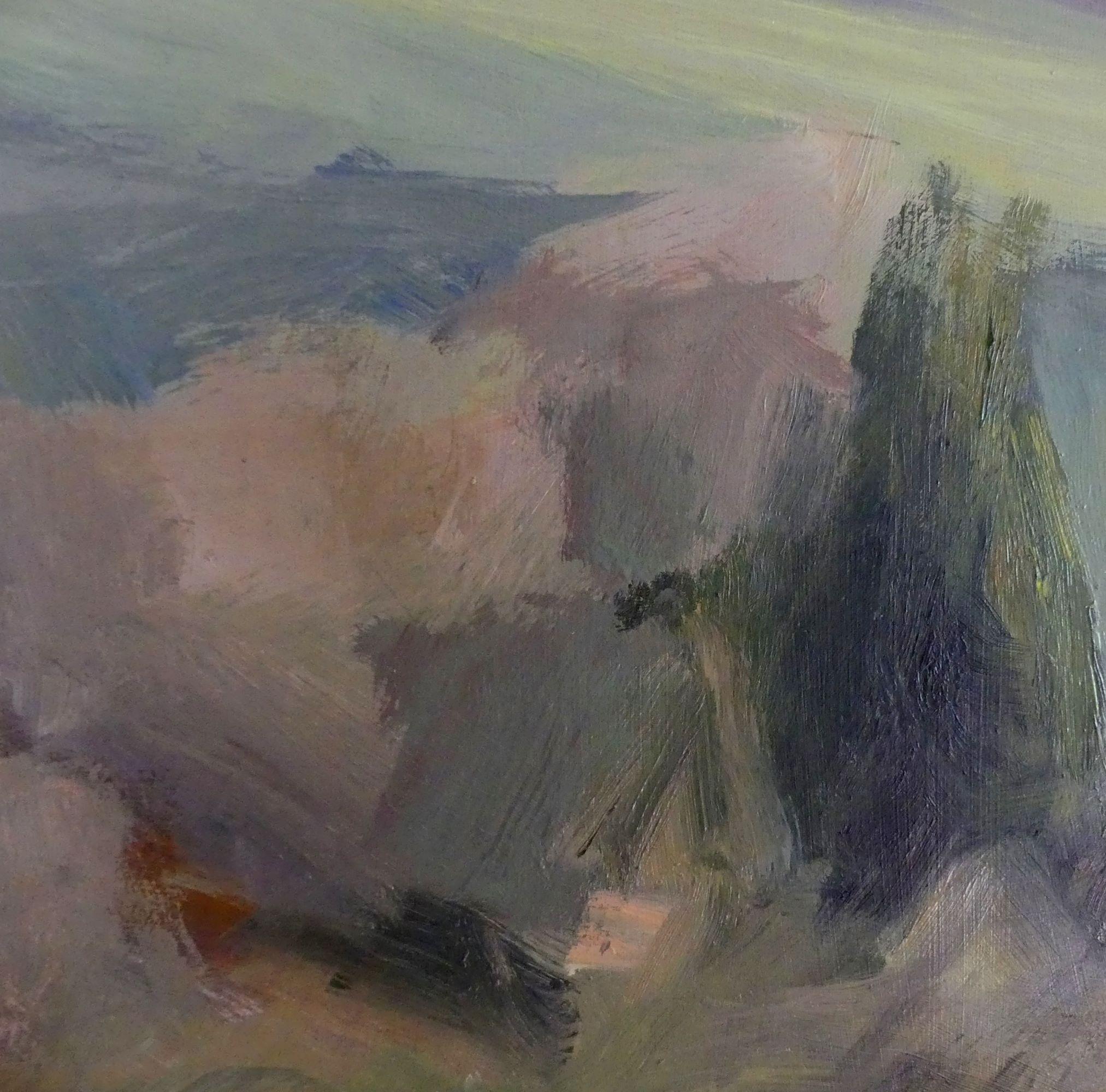 Comminges en novembre par Valérie de Sarrieu - Peinture huile sur toile, paysage en vente 6