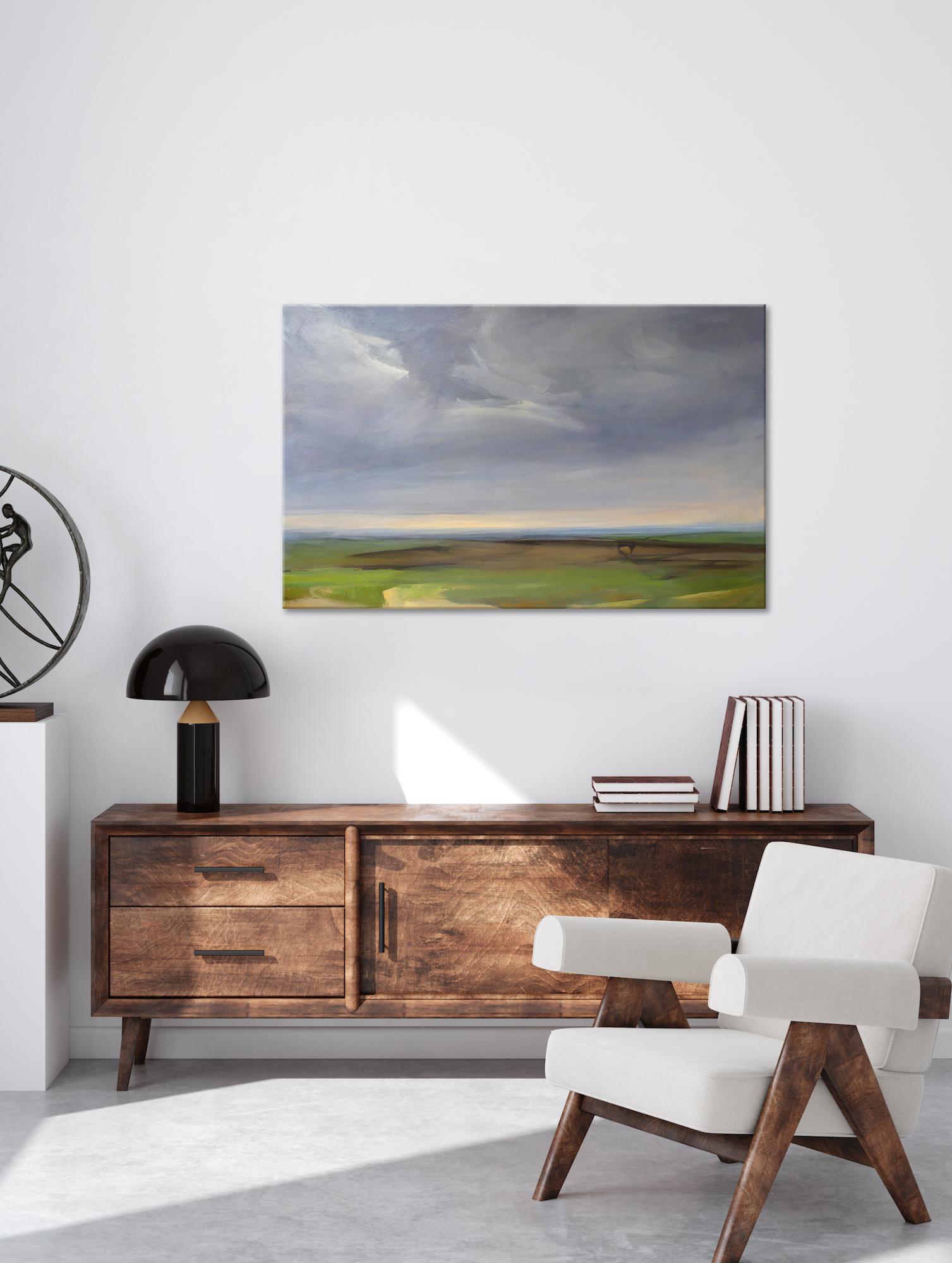 Souvenir de Castille par Valérie de Sarrieu - peinture contemporaine de paysage en vente 2
