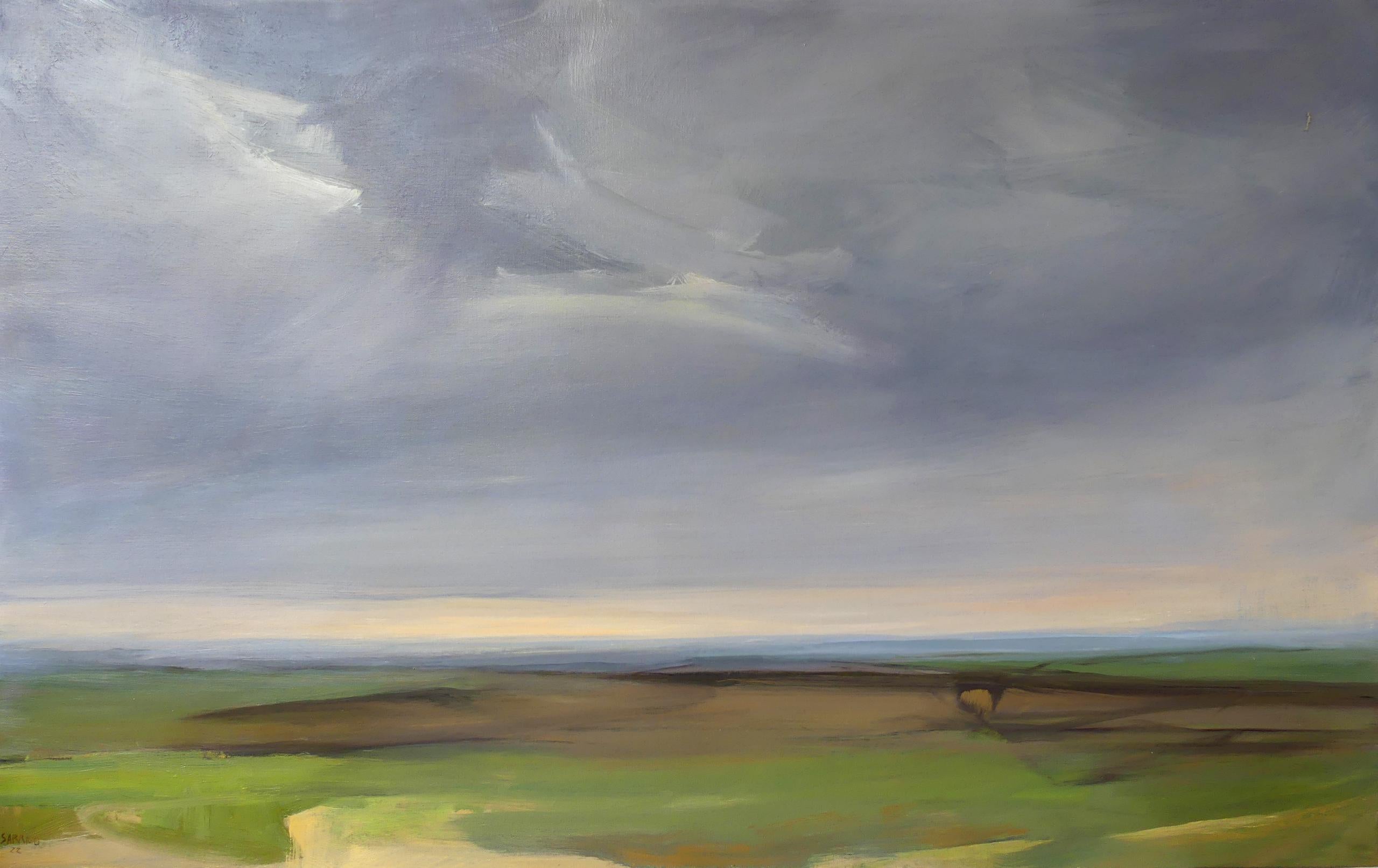 Souvenir de Castille par Valérie de Sarrieu - peinture contemporaine de paysage