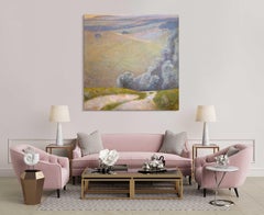 The Road by Valérie de Sarrieu - Oil on canvas painting, landscape