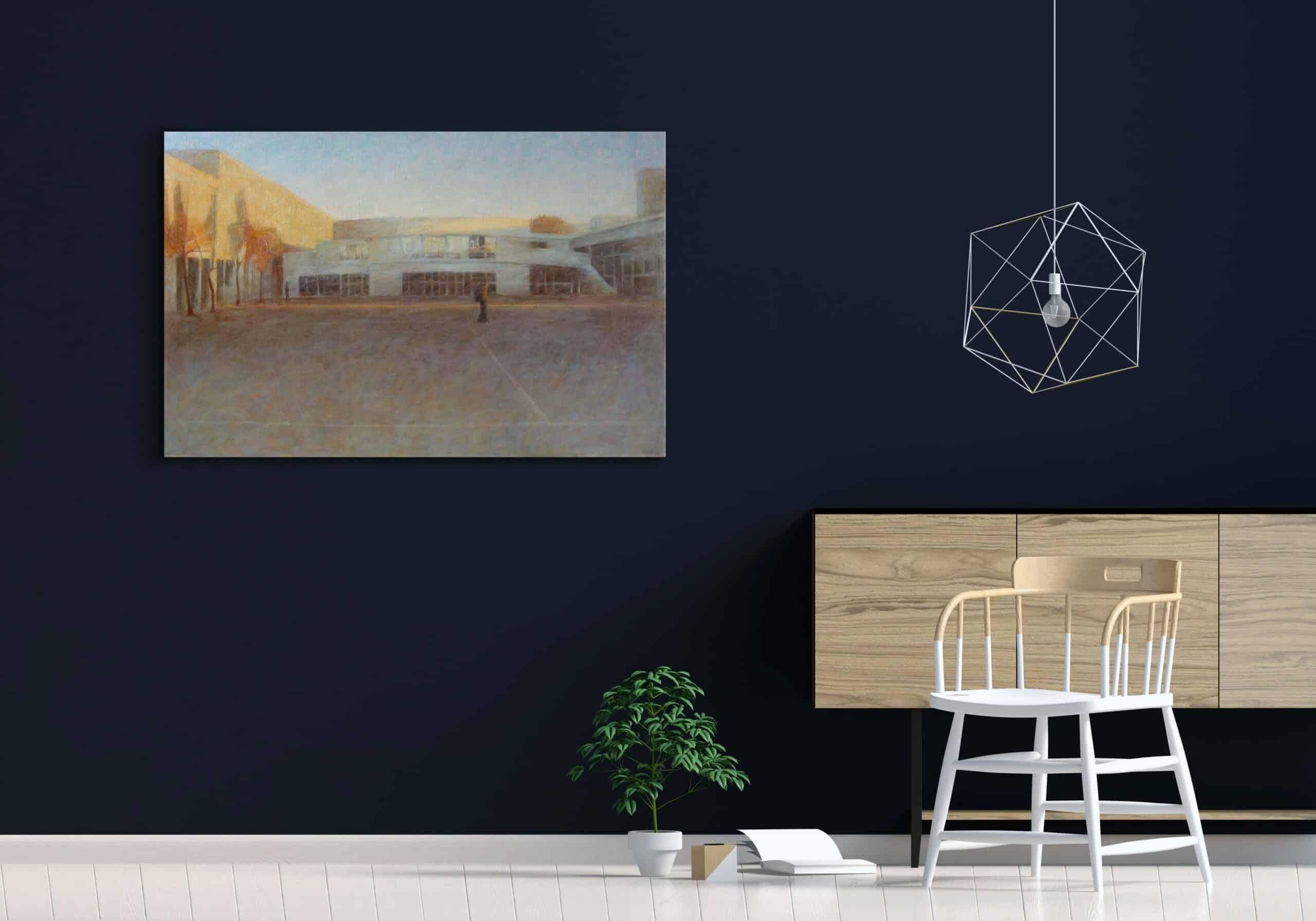 The Schoolboy von Valérie de Sarrieu - Öl auf leinwand malerei, landschaft im Angebot 1