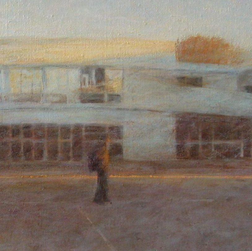 The Schoolboy von Valérie de Sarrieu - Öl auf leinwand malerei, landschaft im Angebot 2