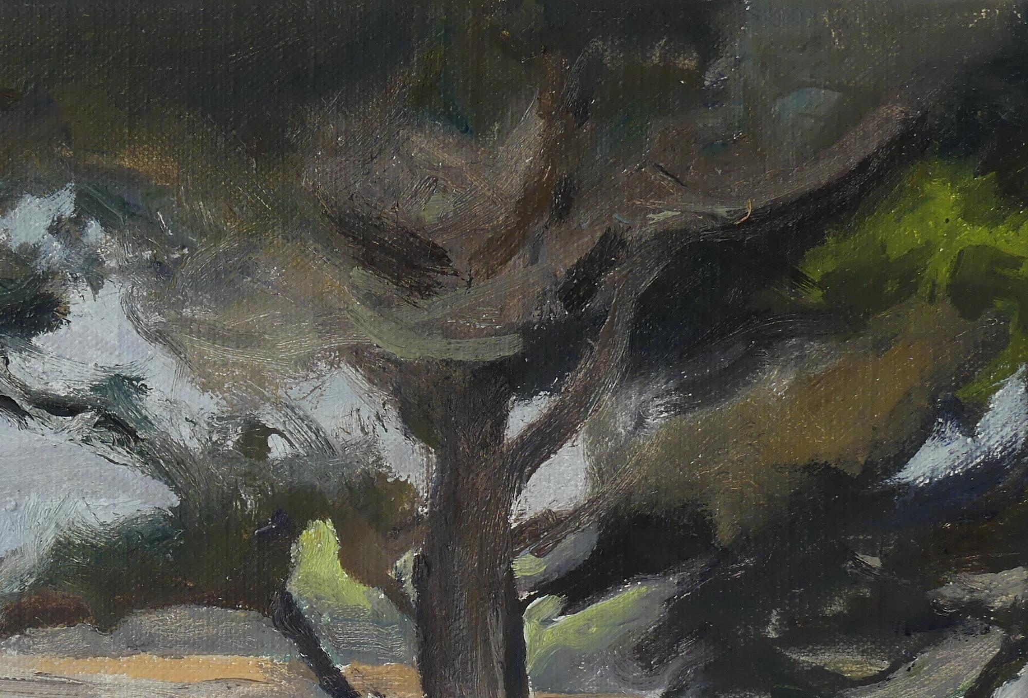 Trébeurden in the distance by Valérie de Sarrieu - Landscape painting, nature For Sale 4